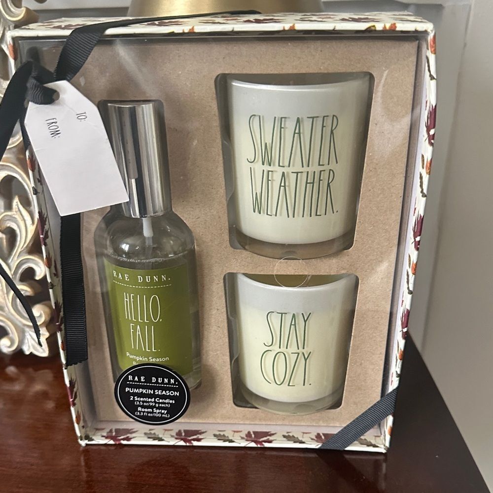 Rae Dunn Scented Candle & Room Spray Set